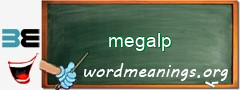 WordMeaning blackboard for megalp